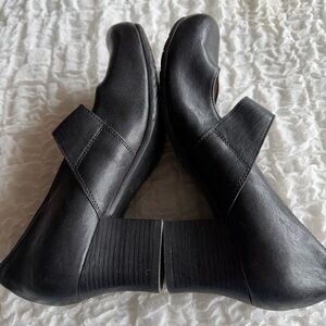 👠 Miz Mooz Leather Mary Jane Heels | Tapered Strap | Black Comfort Pumps